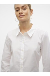 Vero Moda VMANNA LS FITTED SHIRT WVN GA NOOS bright white