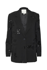 Vero Moda VMMITRA LS LOOSE EMBELLISHED BLAZER: black/embellished
