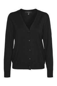 Vero Moda VMSILJE LS V-NECK CARDIGAN GA NOOS black