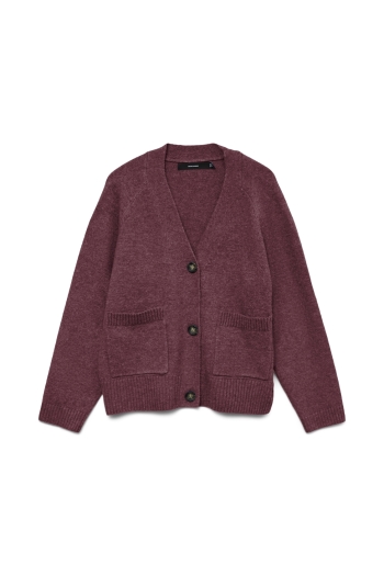Vero Moda VMBOOM LS V-NECK BUTTON CARDIGAN GA: