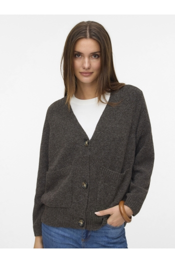 Vero Moda VMBOOM LS V-NECK BUTTON CARDIGAN GA: