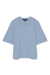 Vero Moda VMSILJE 2/4 O-NCK OVERSIZE PULL GA : cashmere blue