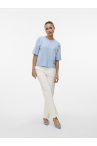 Vero Moda VMSILJE 2/4 O-NCK OVERSIZE PULL GA : cashmere blue