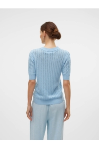 Vero Moda VMMORENA 2/4 O-NECK PULLOVER GA BOO: airy blue