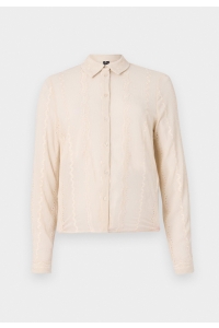 Vero Moda VMLISBETH LS SHIRT WVN GA pumice stone