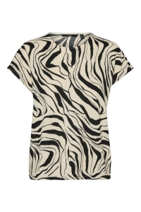 Vero Moda VMCPOET SS TOP JRS GA BOO CUR birch/buki