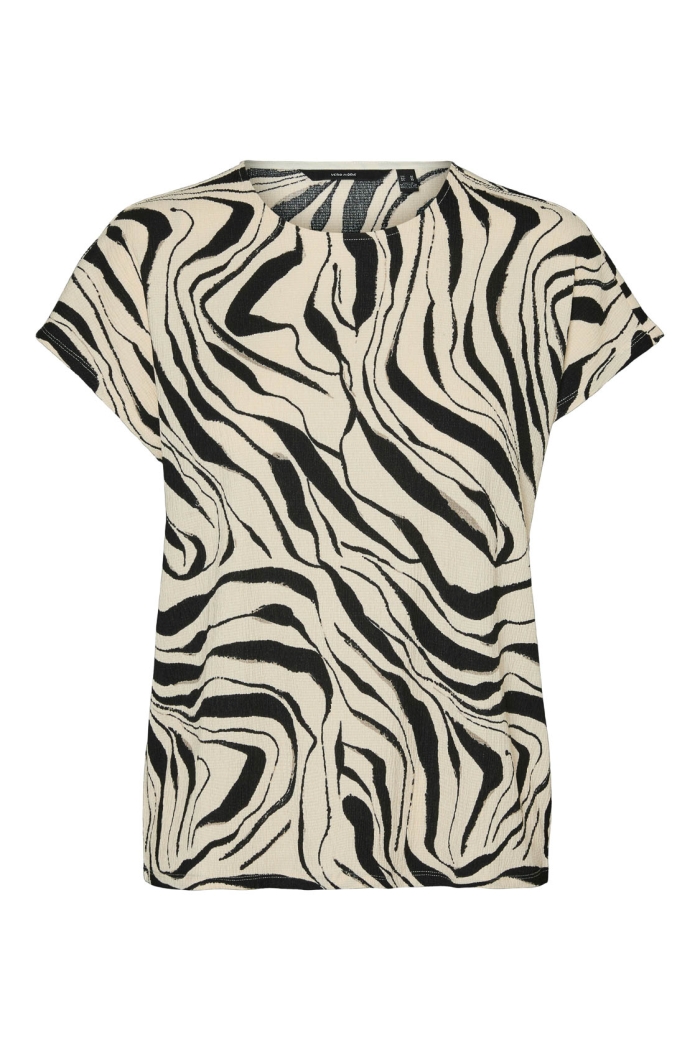 Vero Moda VMCPOET SS TOP JRS GA BOO CUR birch/buki