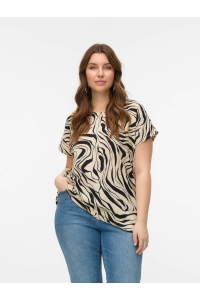 Vero Moda VMCPOET SS TOP JRS GA BOO CUR birch/buki