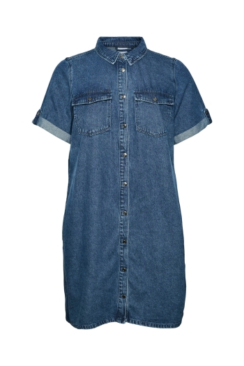 Vero Moda VMCJENNIE SS SHORT DENIM DRESS GA C:
