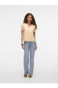 Vero Moda VMMAYA SS V NECK TOP JRS birch