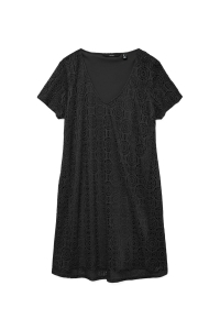 Vero Moda VMMAYA SS V NECK SHORT DRESS JRS VO black