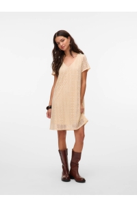 Vero Moda VMMAYA SS V NECK SHORT DRESS JRS VO birch