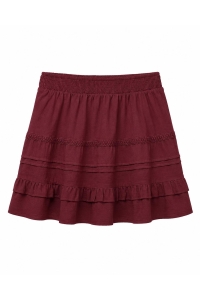 Vero Moda VMPRETTY SHORT SKIRT WVN NOOS marsala