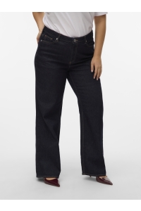 Vero Moda VMCTESSA HR WIDE J RA369 GA CUR NOO: dark blue denim/rinse