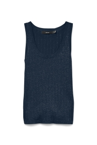 Vero Moda VMBLOW SL U-NECK PULLOVER GA SE navy blazer/w. silver