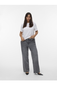 Vero Moda VMCTESSA HR WIDE J RA206 GA CUR NOO: medium grey denim