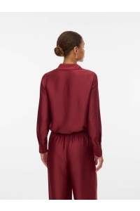 Vero Moda VMTOMA LS TIE SHIRT WVN syrah
