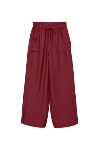 Vero Moda VMTOMA HW STRAIGHT PANTS WVN biking red