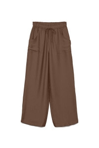 Vero Moda VMTOMA HW STRAIGHT PANTS WVN cocoa brown