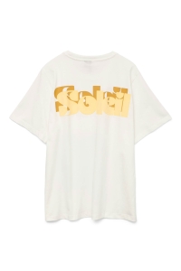 Vero Moda VMDORIS CATY SS TOP BOX JRS GA snow white/soleil