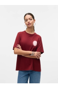 Vero Moda VMDORIS CATY SS TOP BOX JRS GA syrah/paradise