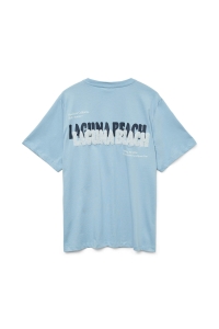 Vero Moda VMDORIS CATY SS TOP BOX JRS GA glacier lake/laguna beach