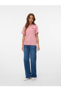 Vero Moda VMFRIGGA PAULINA SS TOP BOX JRS GA rose elegance/more smiles