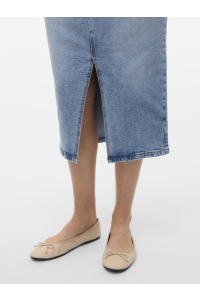 Vero Moda VMNATALIE HR MIDI DNM SKIRT MIX NOO: light blue denim