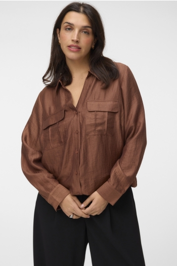 Vero Moda VMCTOMA LS SHIRT WVN CUR
