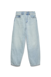 Vero Moda VMBILLIE HR BARREL ANK JEANS LI3146: light blue denim