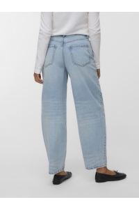 Vero Moda VMBILLIE HR BARREL ANK JEANS LI3146: light blue denim