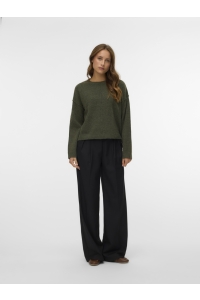 Vero Moda VMBESTI LS O-NECK PULLOVER BOO grape leaf/w. melange