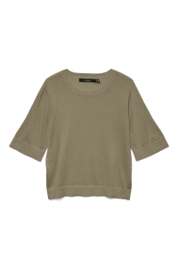 Vero Moda VMMARSALASHINE 2/4 O-NECK PULLOVER : mermaid/w. silver lurex
