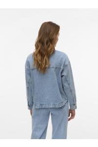 Vero Moda VMJAMIE LS DENIM SHACKET MIX GA NOO: light blue denim