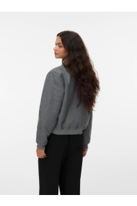 Vero Moda VMFORTUNE SHORT BOMBER JACKET GA NO: medium grey melange