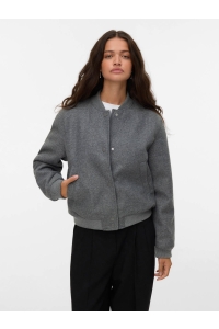 Vero Moda VMFORTUNE SHORT BOMBER JACKET GA NO: medium grey melange