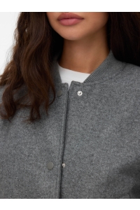 Vero Moda VMFORTUNE SHORT BOMBER JACKET GA NO: medium grey melange