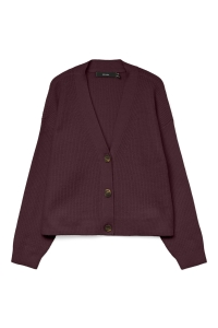 Vero Moda VMARIES LS V-NECK CARDIGAN BF winetasting