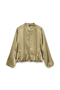 Vero Moda VMVINA DETAIL LS BOMBER WVN GA mermaid/snow white