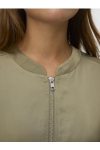 Vero Moda VMVINA DETAIL LS BOMBER WVN GA mermaid/snow white