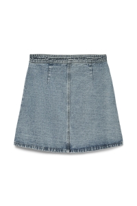 Vero Moda VMLIZA MR SHORT DENIM WRAP SKIRT GA: light blue denim