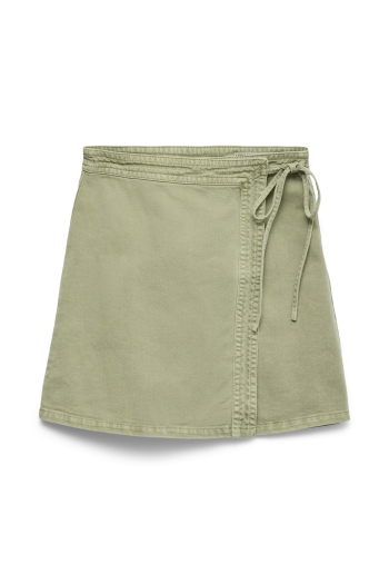 Vero Moda VMLIZA MR SHORT DENIM WRAP SKIRT GA: