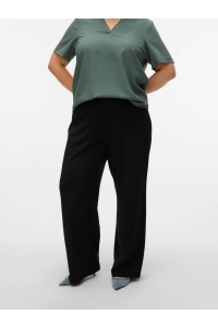 Vero Moda VMCBERLIN ZAMIRA MW WIDE PANT CUR black