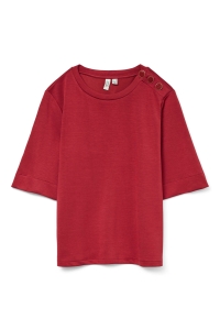 Vero Moda VMFREYA 2/4 O-NECK TOP JRS BTQ GA karanda red