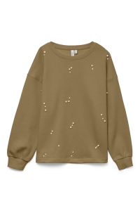 Vero Moda VMFATILDA L/S SWEATSHIRT JRS BTQ mermaid/tone-in-tone pearls