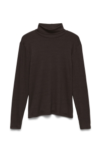 Vero Moda AWGLESHA LS ROLL NECK TOP NOOS chocolate torte