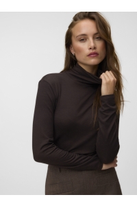 Vero Moda AWGLESHA LS ROLL NECK TOP NOOS chocolate torte