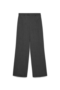 Vero Moda VMTEXAS MW STRAIGHT PANT NOOS dark grey melange