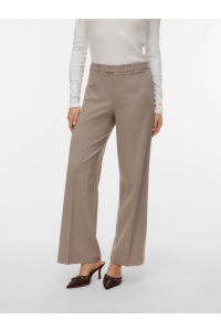 Vero Moda VMTEXAS MW STRAIGHT PANT NOOS moon rock/melange