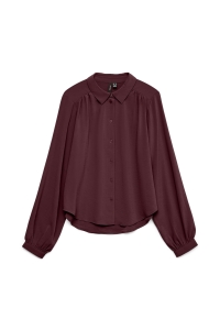 Vero Moda VMANI LS SHIRT WVN GA winetasting